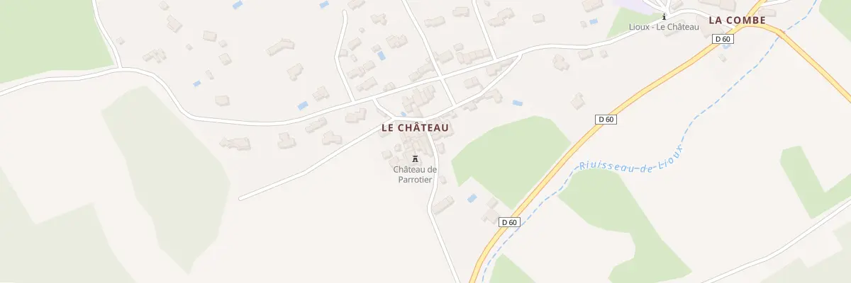 Plan du 5102F Le Chateau à Lioux