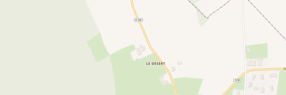 Plan du 5349 Le Desert à Priay