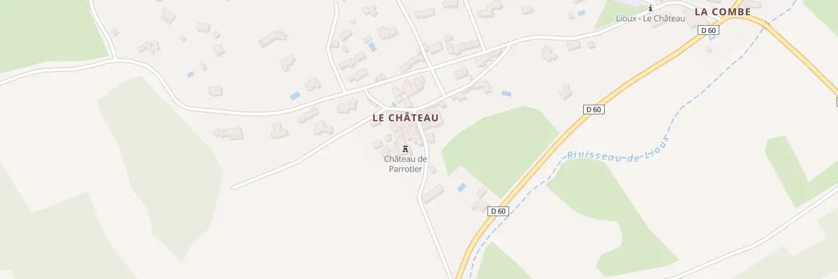 Plan du 5061F Le Chateau à Lioux