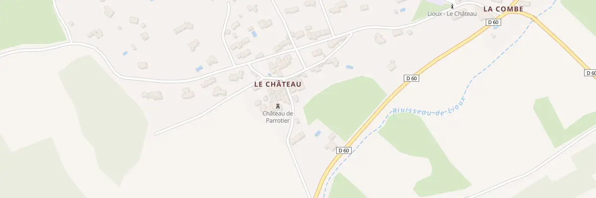 Plan du 5056F Le Chateau à Lioux