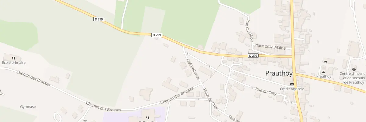 Plan du 2 Che des Brosses au Montsaugeonnais