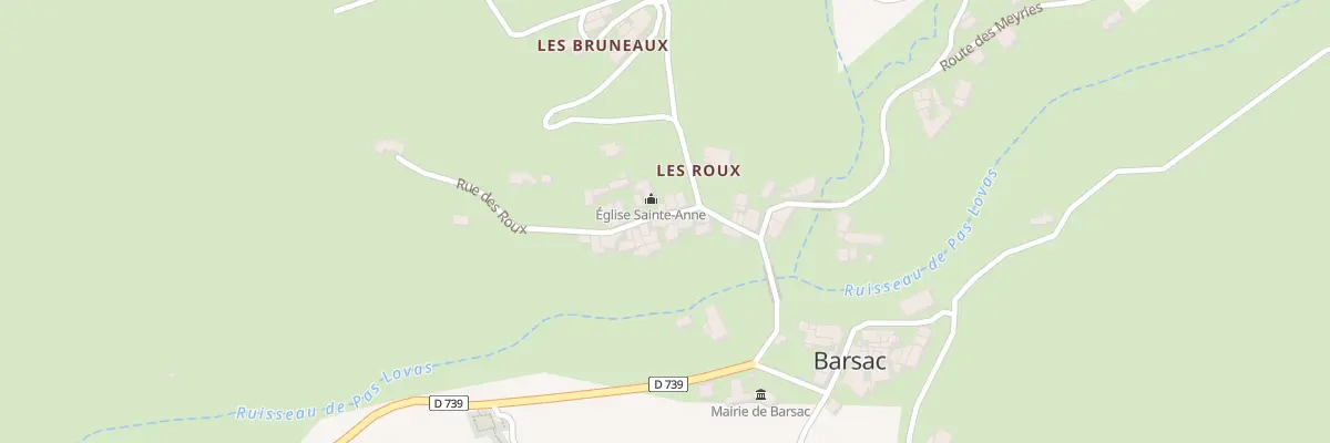 Plan du 11 Rue des Roux à Barsac