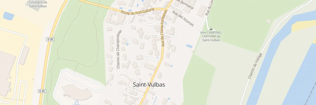 Plan du 966 Rue Claires Fontaines à Saint-Vulbas