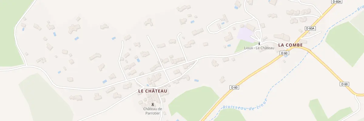 Plan du 5066F Sur le Chateau à Lioux