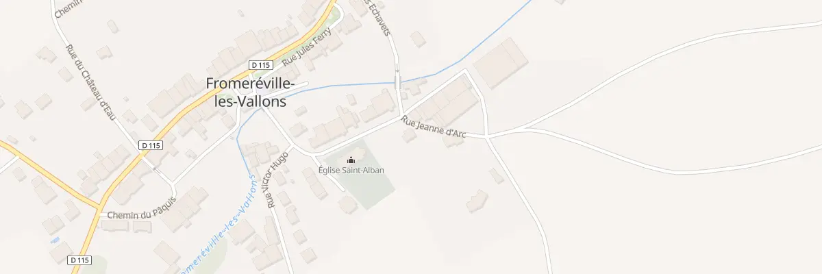 Plan du 2 Rue Jeanne d’Arc à Fromeréville-les-Vallons