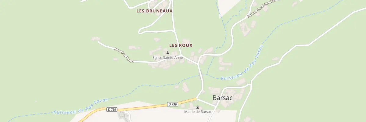 Plan du 5012 Les Roux à Barsac