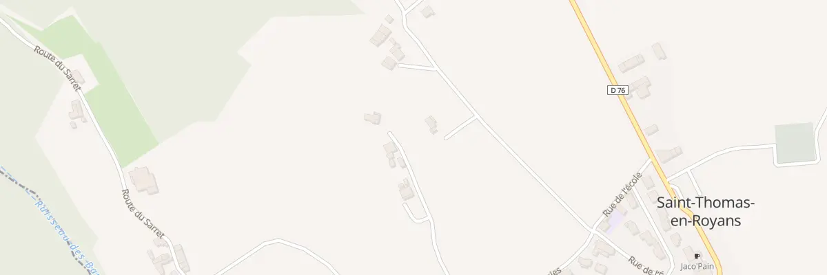 Plan du 5110 Rousseton à Saint-Thomas-en-Royans