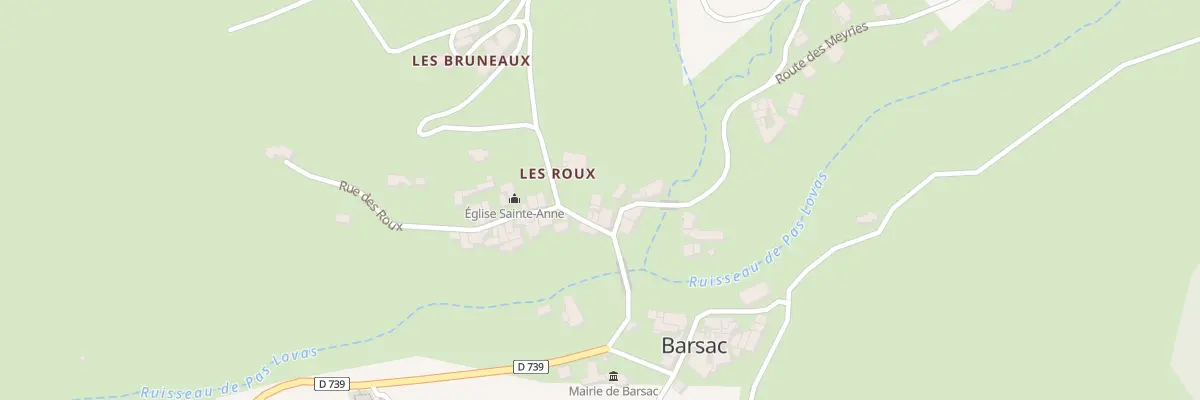 Plan du 5007 Les Roux à Barsac
