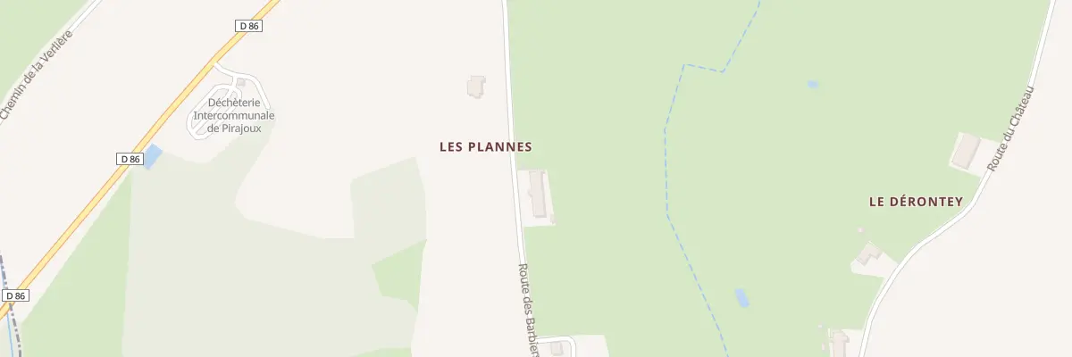 Plan du 367 Rte des Barbiers à Pirajoux