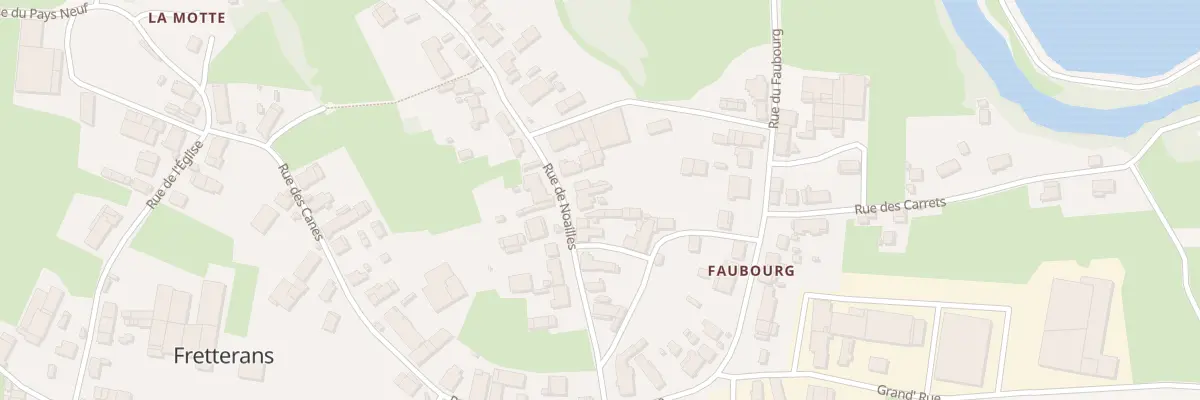 Plan du 10 Rue de Noailles à Fretterans