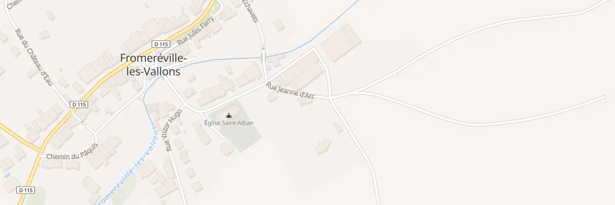 Plan du 4 Rue Jeanne d’Arc à Fromeréville-les-Vallons