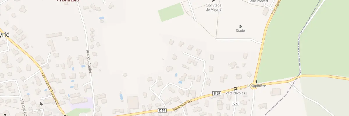 Plan du 99 Imp du Crozat à Meyrié