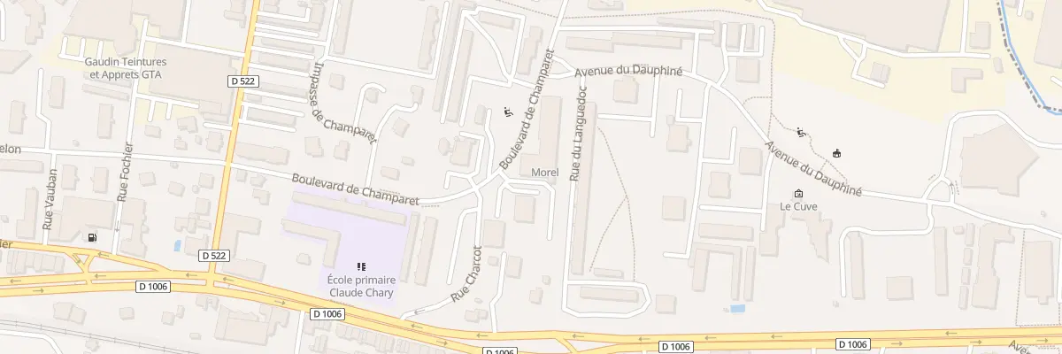 Plan du 5 Rue Charcot à Bourgoin-Jallieu