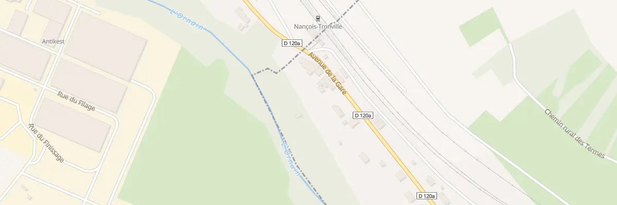 Plan du 29 Av de la Gare à Nançois-sur-Ornain