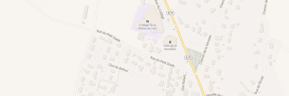 Plan du 5392 Rue du Petit Stade à Leyment
