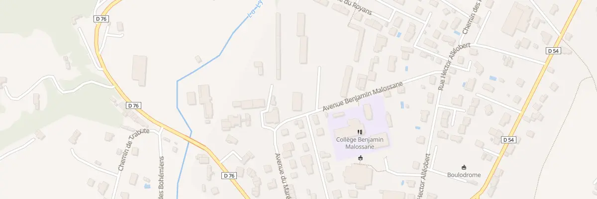 Plan du 5323 Av Benjamin Malossannes à Saint-Jean-en-Royans