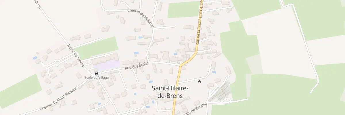 Plan du 20 Rue des Ecoles à Saint-Hilaire-de-Brens