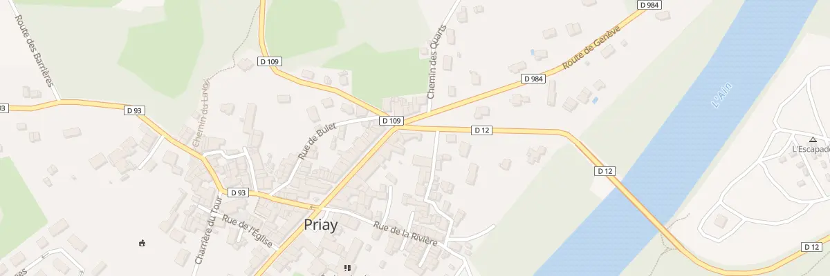 Plan du 8 Rte du Pont à Priay