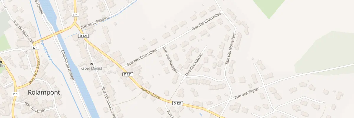 Plan du 4 Rue des Platanes à Rolampont