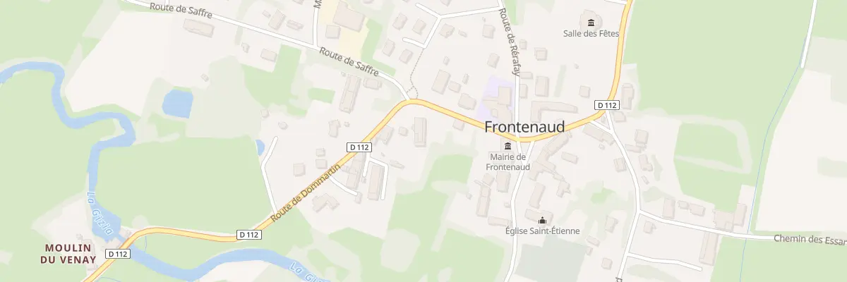 Plan du 75 Rte de Dommartin à Frontenaud
