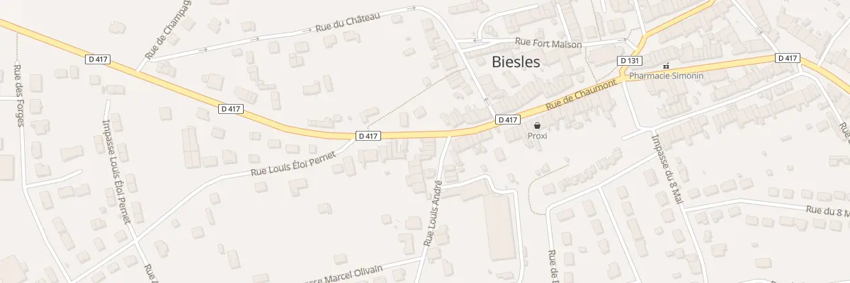 Plan du 47 Rue de Chaumont à Biesles