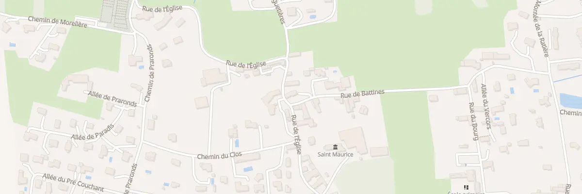 Plan du 280 Rue de l’Eglise à Gillonnay