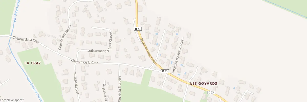 Plan du 2477 Rte de Revermont à Montagnat