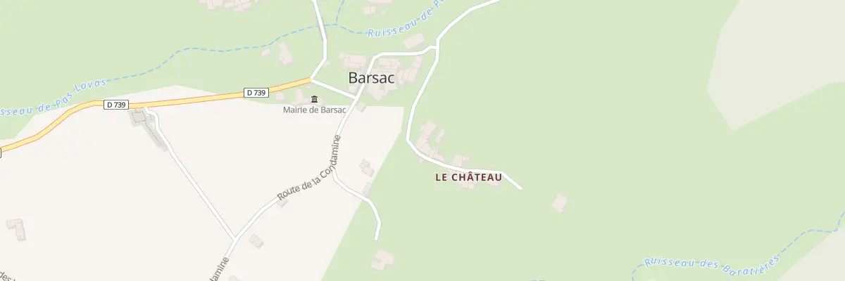 Plan du 7 Mte du Chateau à Barsac
