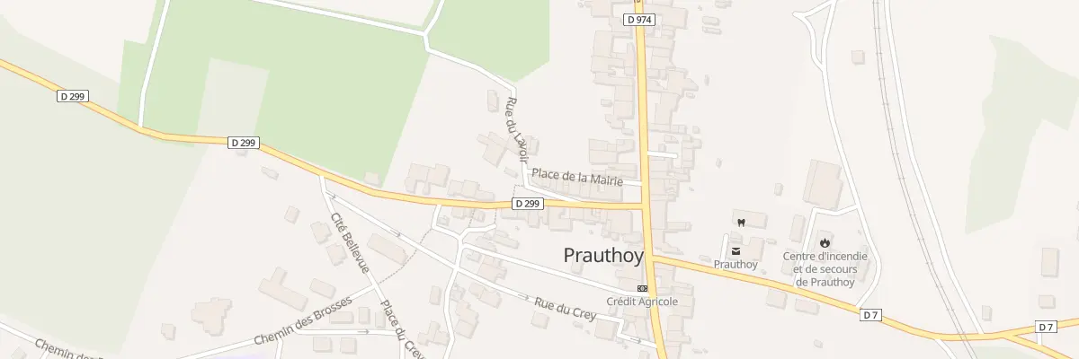 Plan du 8 Rue du Lavoir de Prauthoy au Montsaugeonnais