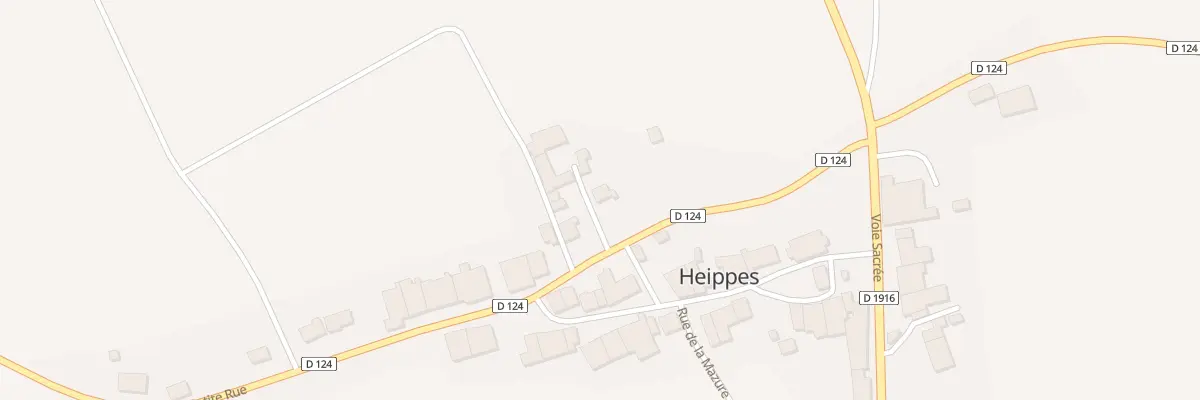 Plan du 2 Rue du Château à Heippes