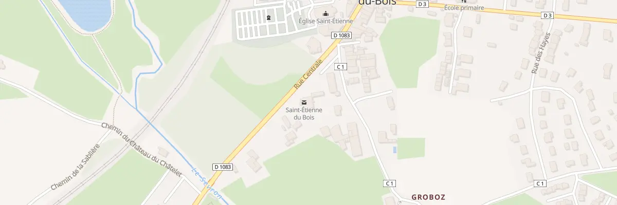 Plan du 190A Rue Centrale à Attignat