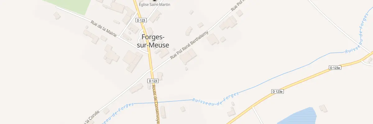 Plan du 2 Rue Pol Rene Berthelemy à Forges-sur-Meuse