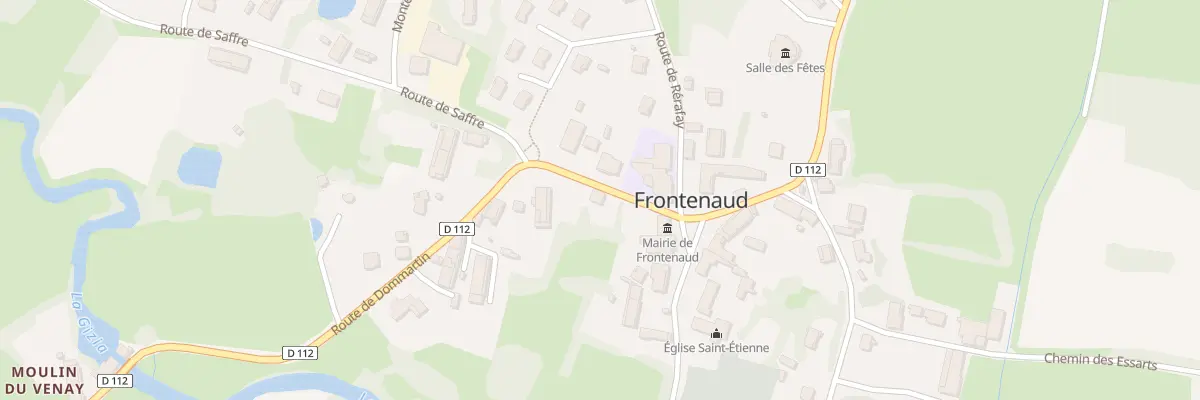 Plan du 55 Rte de Dommartin à Frontenaud