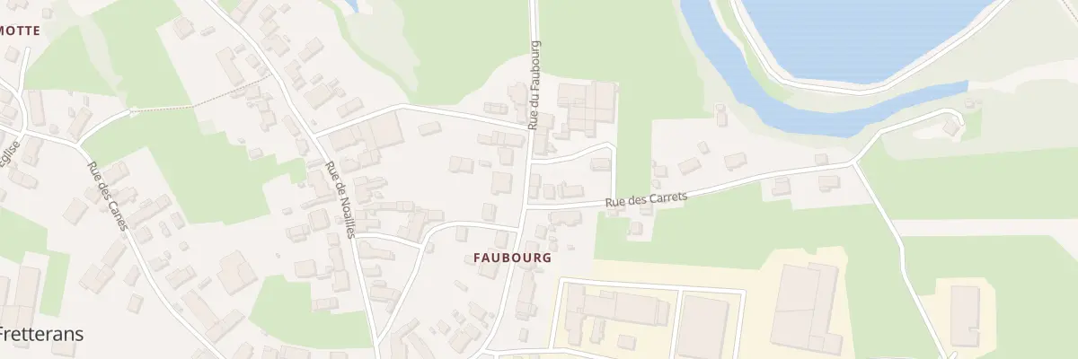 Plan du 1 Rue des Carrets à Fretterans