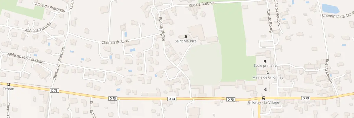 Plan du 104 Rue de l’Eglise à Gillonnay