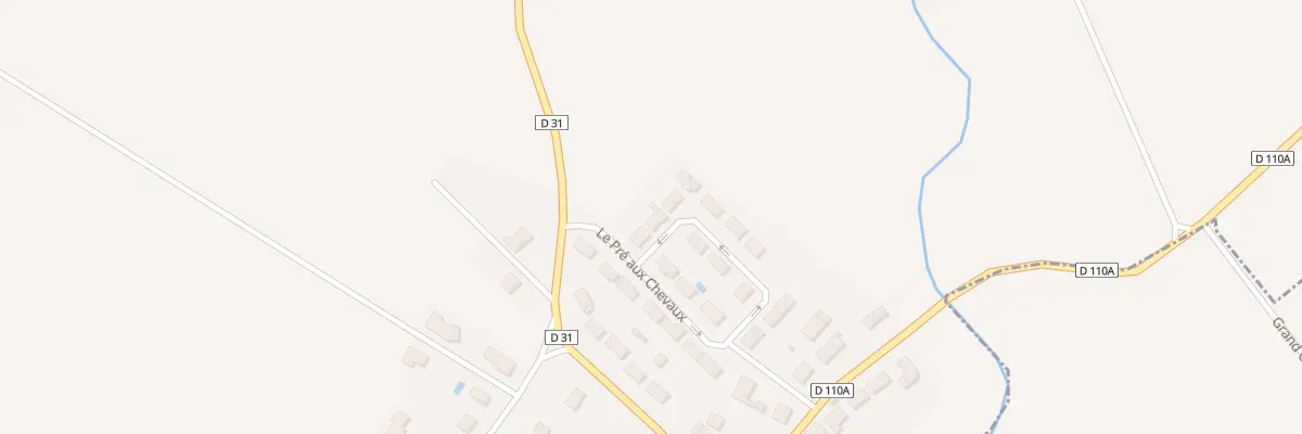 Plan du 16 Pre aux Chevaux à Tréclun