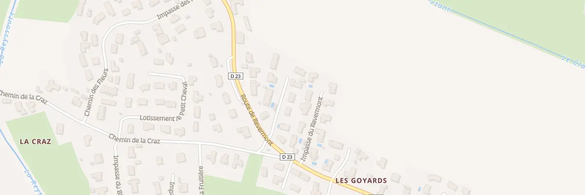 Plan du 5636 Prairie de Montplaisant à Montagnat