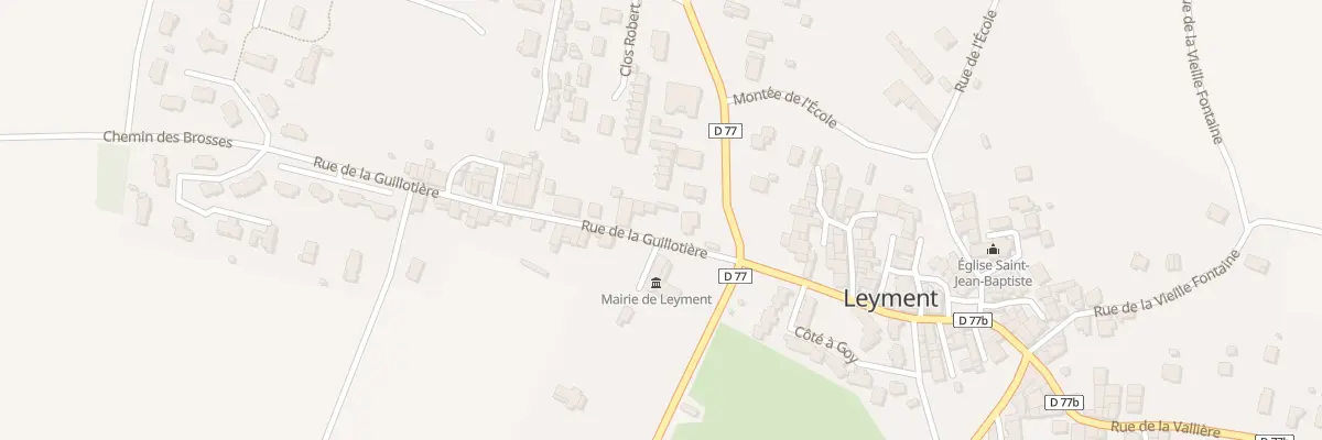 Plan du 76 Rue de la Guillotière à Leyment