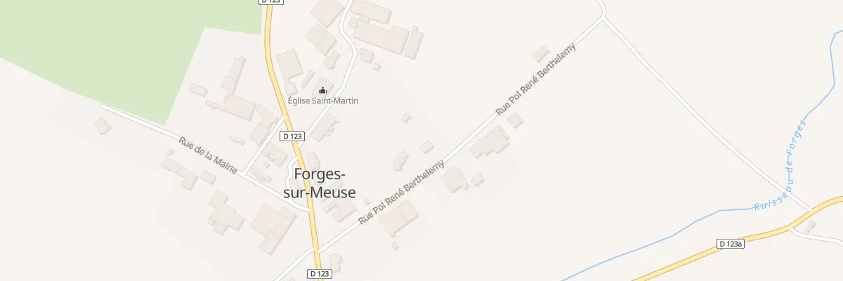 Plan du 3 Rue Pol Rene Berthelemy à Forges-sur-Meuse