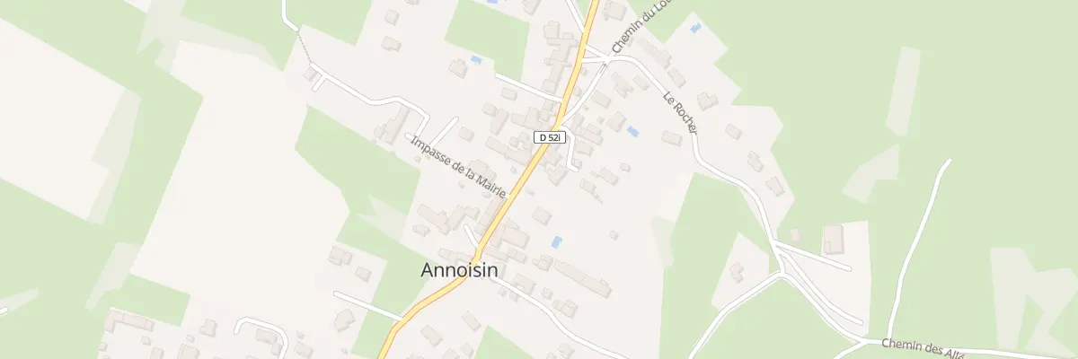 Plan du 5190 Le Rocher à Annoisin-Chatelans