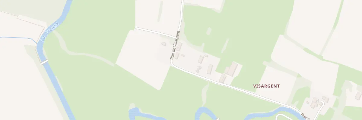 Plan du 1670 Rue de Visargent à Sens-sur-Seille