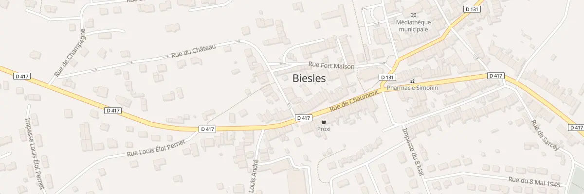 Plan du 4 Rue du Chateau à Biesles