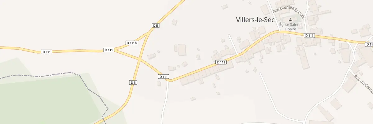 Plan du 22 Rue Bozean à Villers-le-Sec