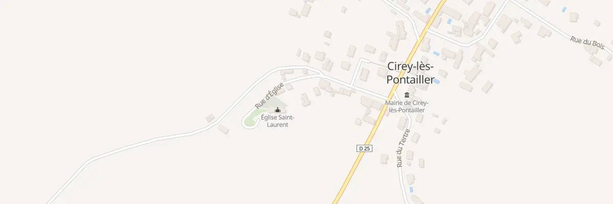 Plan du 1 Rue de l’Eglise à Cirey-lès-Pontailler