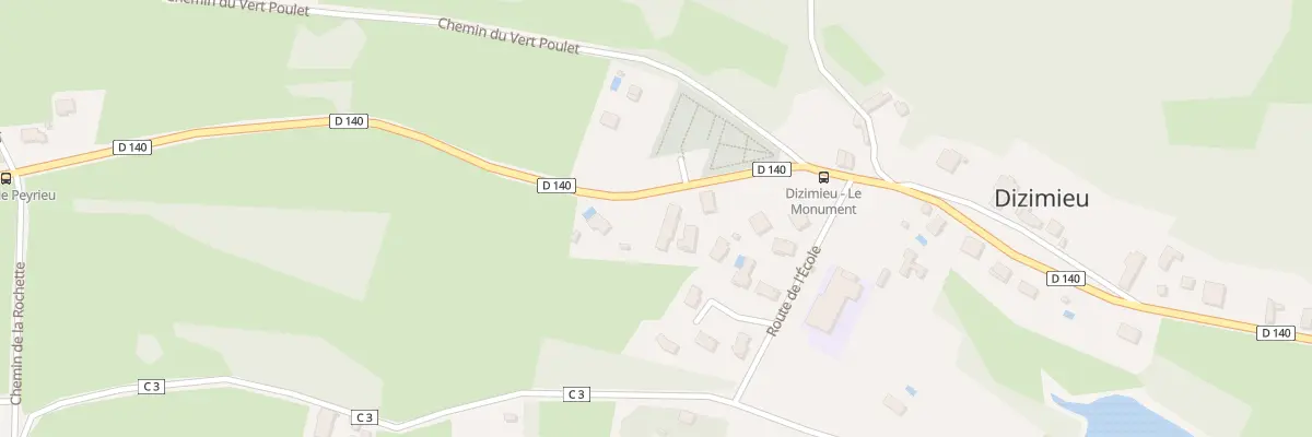 Plan du 143D Rte de Montlouvier à Dizimieu