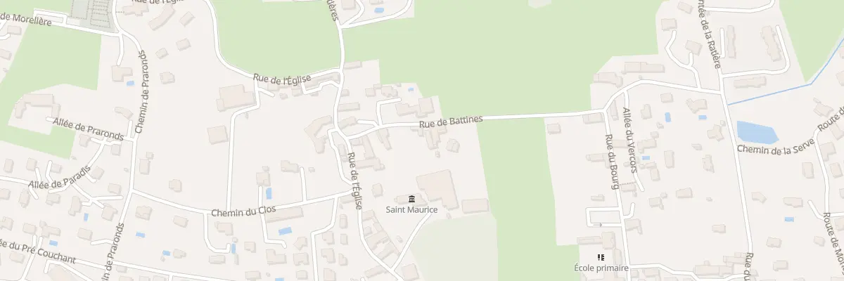 Plan du 92 Rue de Battines à Gillonnay