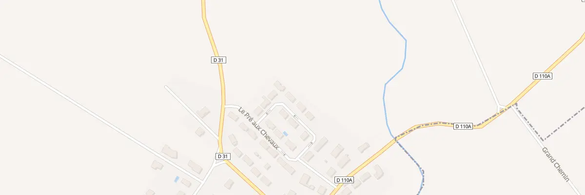 Plan du 13 Pre aux Chevaux à Tréclun