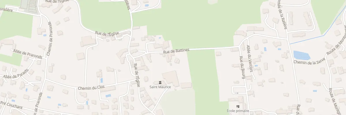 Plan du 118 Rue de Battines à Gillonnay