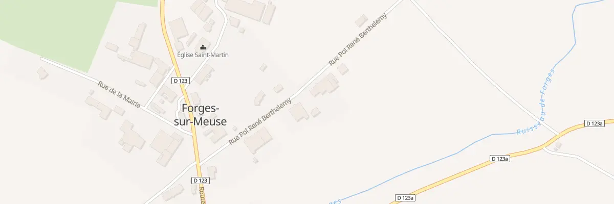Plan du 6 Rue Pol Rene Berthelemy à Forges-sur-Meuse