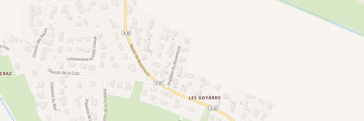 Plan du 88 Imp du Revermont à Montagnat